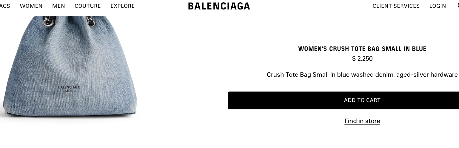 Balenciaga Crush Tote